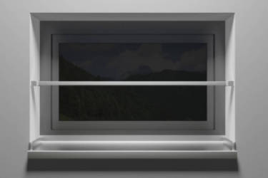 Fenstersicherungsstange an Kellerfenster