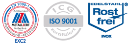 EXC2, ISO 9001, Edelstahl Rostfrei