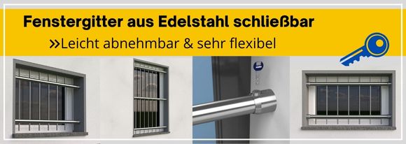 Fenstergitter aus Edelstahl