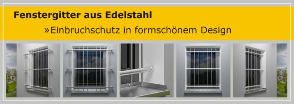Fenstergitter aus Edelstahl