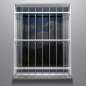 Preview: Fenstergitter aus Edelstahl zwischen der Fensterlaibung Preview: Fenstergitter aus Edelstahl zwischen der Fensterlaibung