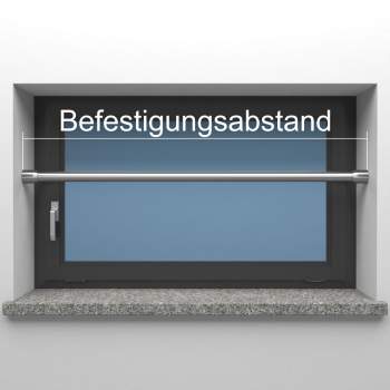 Fenstersicherung Stange rund - ø 33,7 mm / Länge bis 1700mm