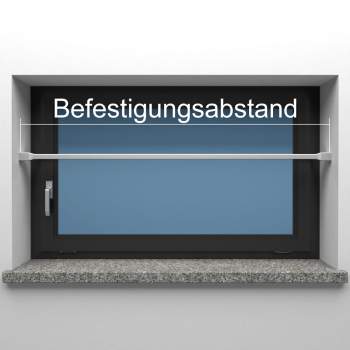 Fenstersicherung Stange rechteckig 50x25 mm / Länge bis 2600mm