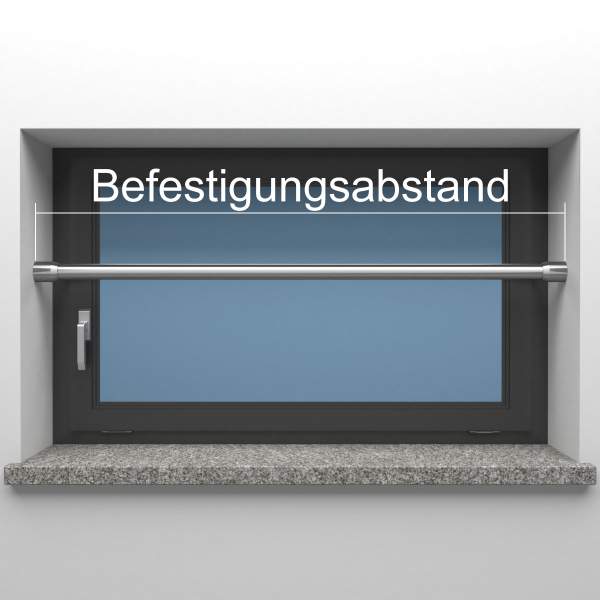 Fenstersicherung Stange rund - ø 26,9 mm / Länge bis 1300mm